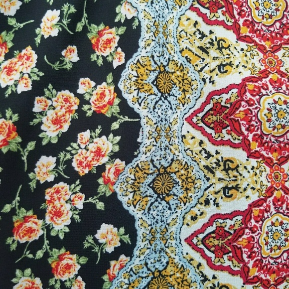 Full Tilt Paisley & Floral Print Bell Sleeve Dress - Picture 5 of 6